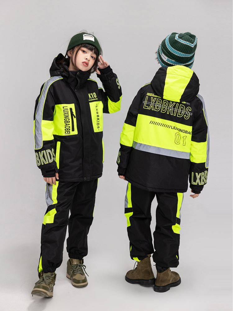 XwXwSeui Kids Reflective Insulated Snow Jacket