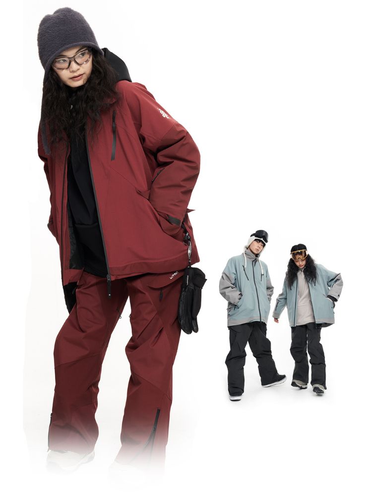 XwXwSeui Men Women Hooded Insulated Snow Suits