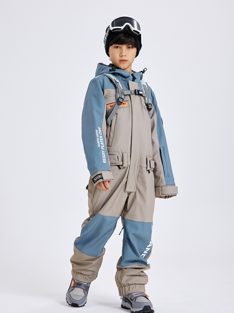 XwXwSeui Kids Hooded Insulated Ski Jumpsuit