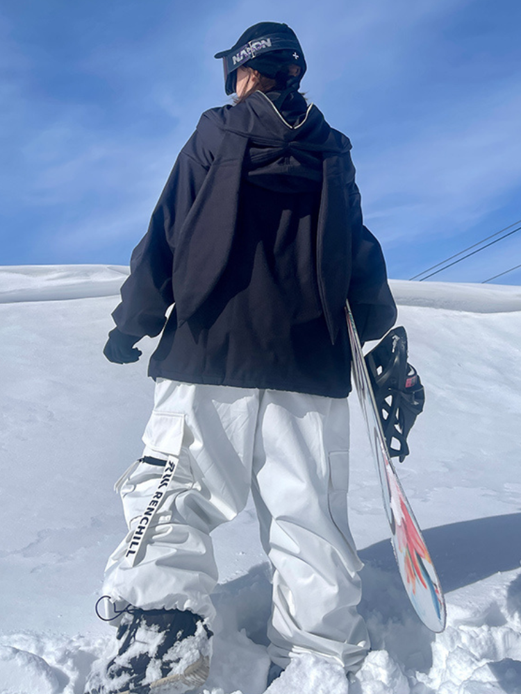 XwXwSeui Men Women Loose Style Trendy Hip-Hop Ski Pants