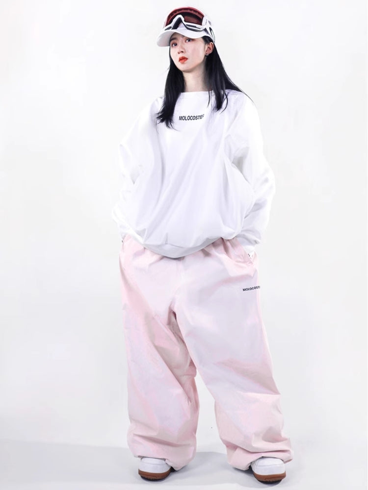 XwXwSeui Men Women Hip Hop Baggy Ski Pants