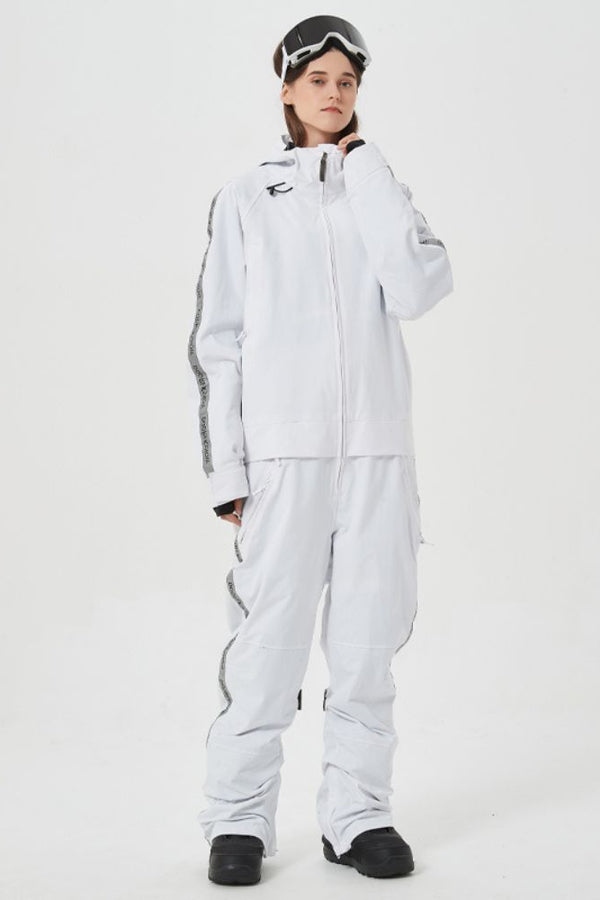 XwXwSeui Men Women Insulated Waterproof Ski Jumpsuit