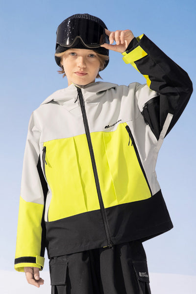 Colorblock 3L Insulated Ski Jackets for Kids