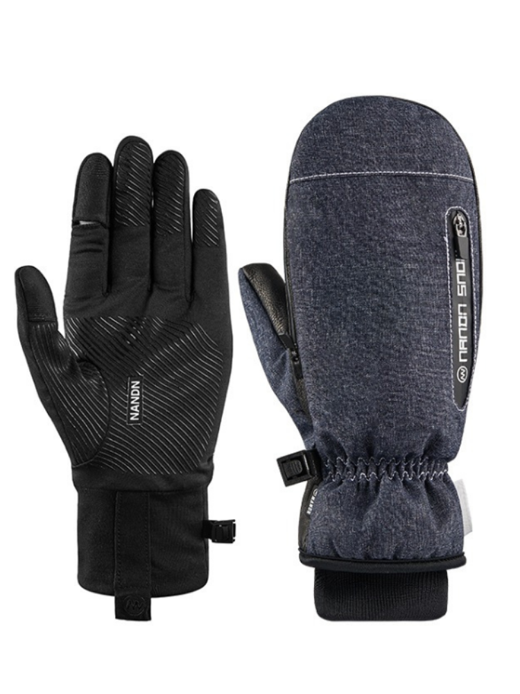 XwXwSeui Men Women Touchscreen Insulated Snow Mittens