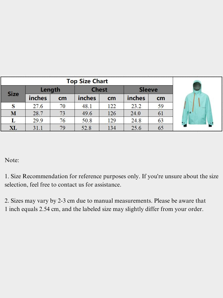 XwXwSeui Men Women 3L Shell Snow Jacket