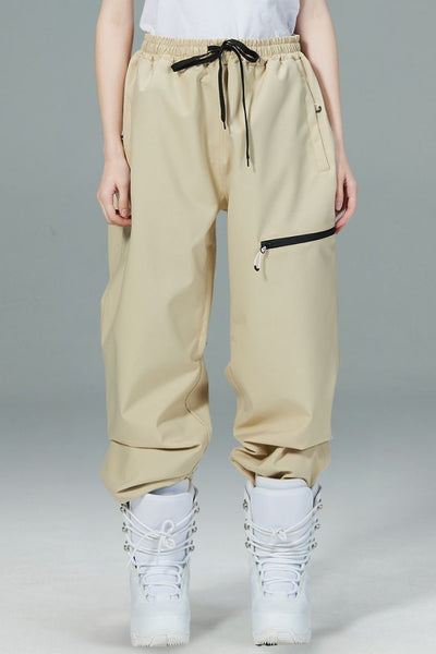 XwXwSeui Men Women Insulated Waterproof Chic Breathproof Zipper Snow Pants