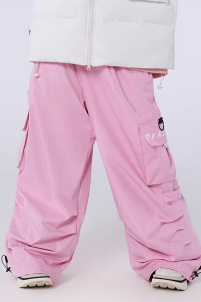 XwXwSeui Men Women Loose Hip-hop Trendy Snow Pants