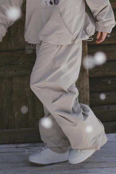 Hellystudio Solid Shell Baggy Skiing Pants for Unisex