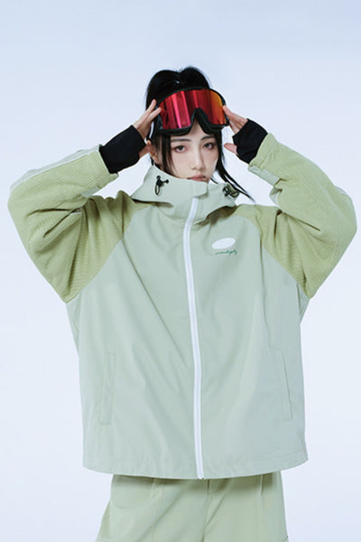 XwXwSeui Men's and Women's Patchwork Outdoor Waterproof Snowboard Jackets