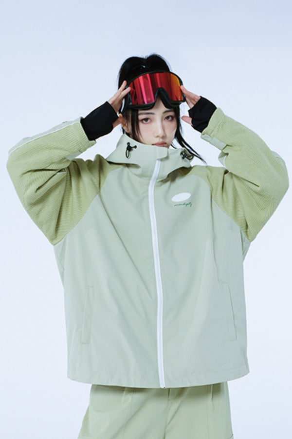 XwXwSeui Men's and Women's Patchwork Outdoor Waterproof Snowboard Jackets