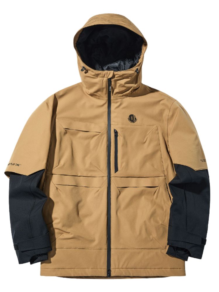 XwXwSeui Men Women Colorblock Insulated Snow Jacket