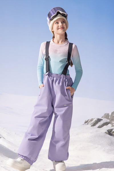 Chic Zoned Insulation Ski Pants for Kids