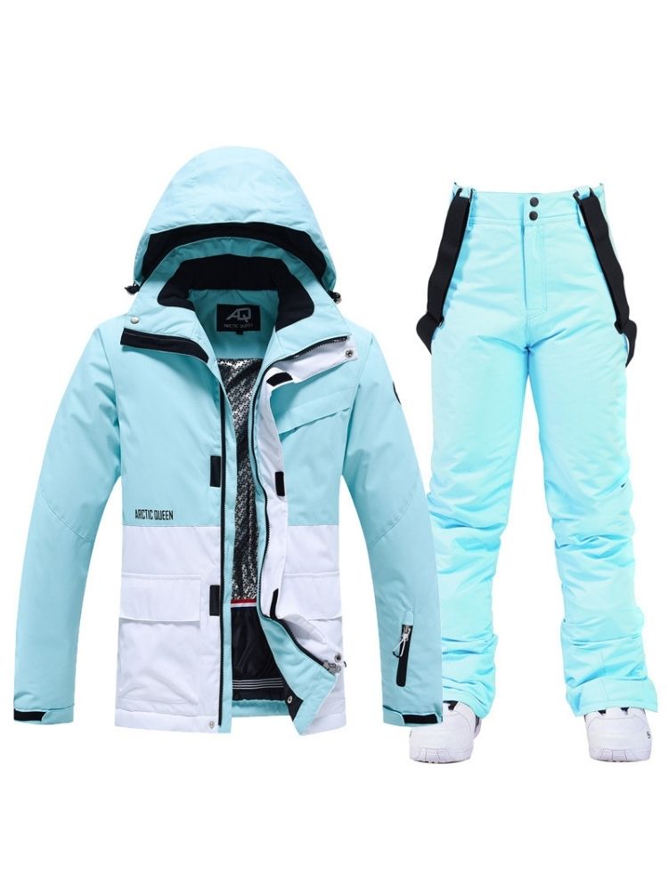 XwXwSeui Men Women Hooded Insulated Snow Suits