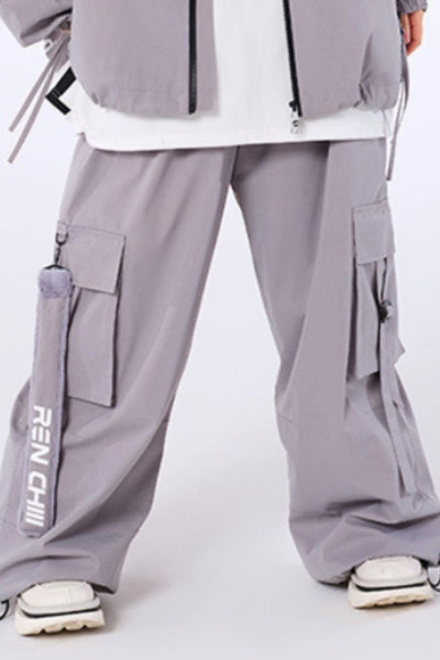 XwXwSeui Men Women Keep Warm Loose Style Trendy Hip-Hop Ski Pants