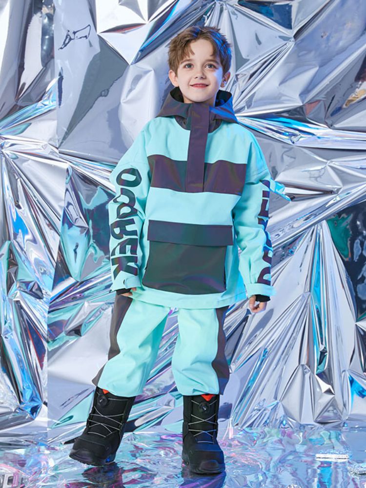 XwXwSeui Kids Reflective Outdoor Insulated Snow Suits