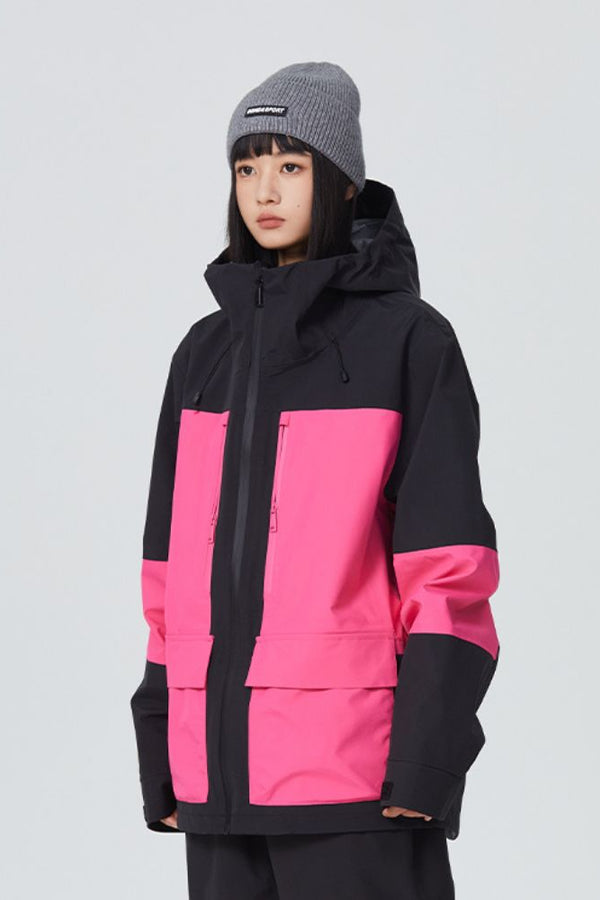 XwXwSeui Womens Mens Insulated Hard Breathable 3L Fashion Chic Snow Jackets