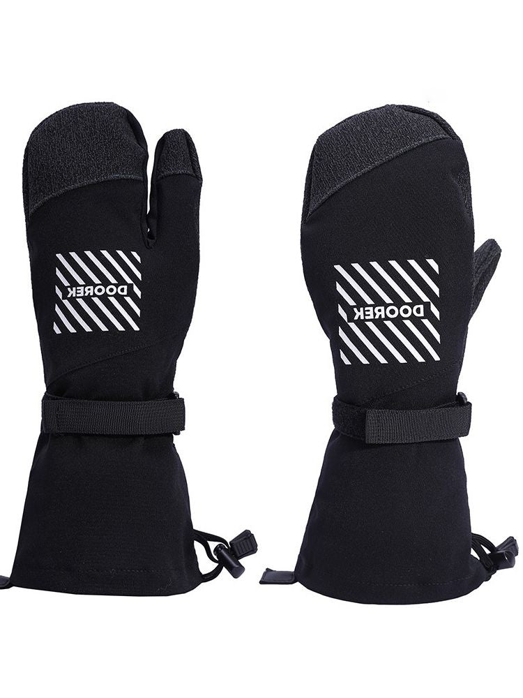 XwXwSeui Men Women Long Insulated Snow Mittens