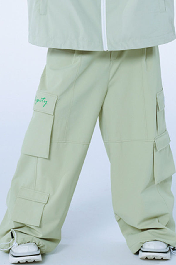 XwXwSeui Men Women Patchwork Waterproof 3L Windproof Snow Pants