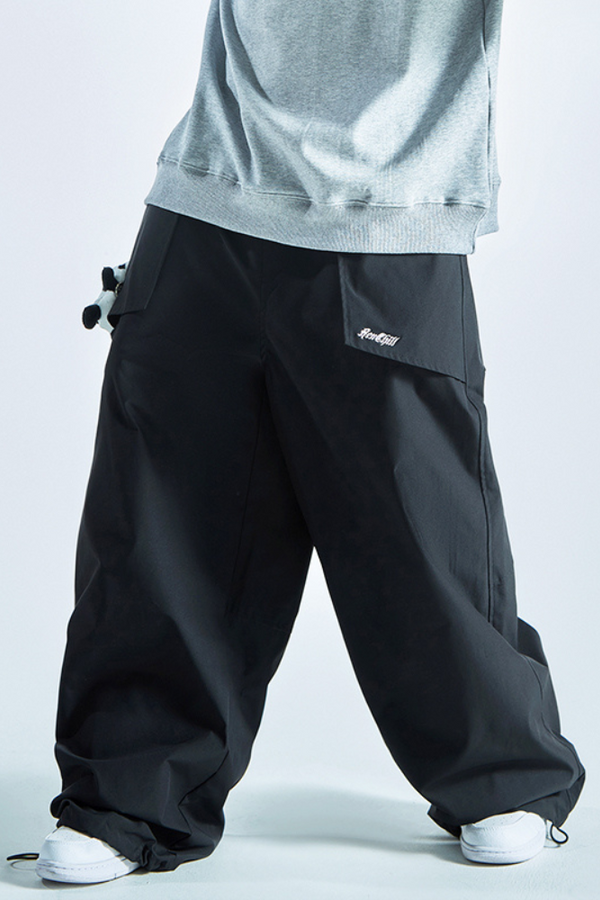 XwXwSeui Men Women Loose Hip Hop Trend Ski Pants
