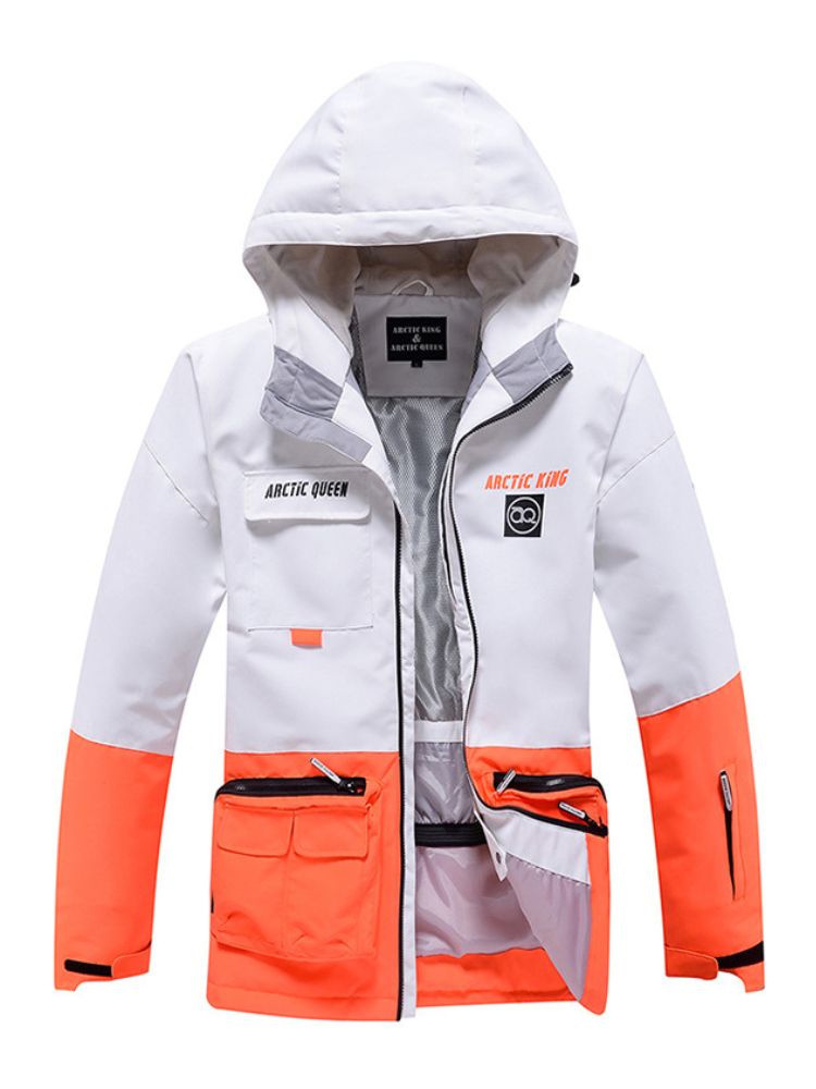 XwXwSeui Men Women Windproof Hooded Snow Jacket