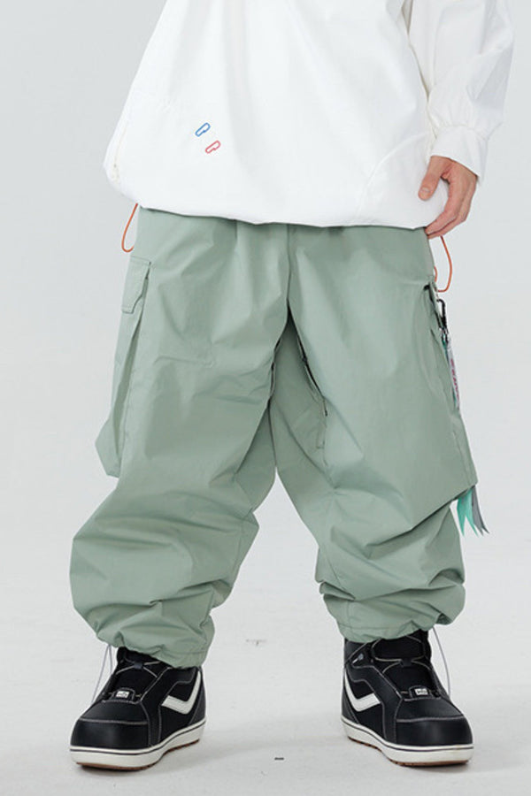 Hellystudio Super Baggy Shell Snowboarding Pants for Unisex