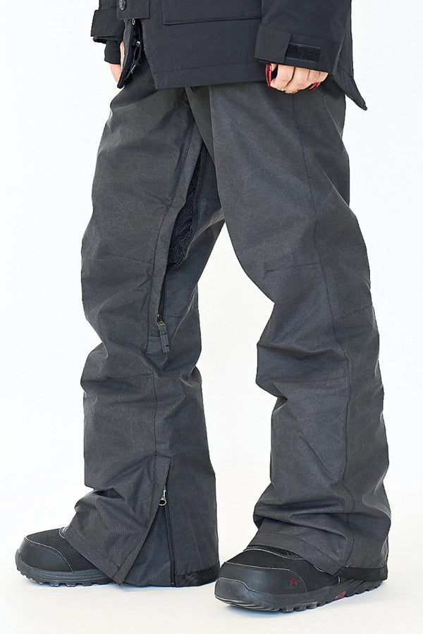 XwXwSeui Men Women Insulated Waterproof Breathable Chic Slim Skiing Pants