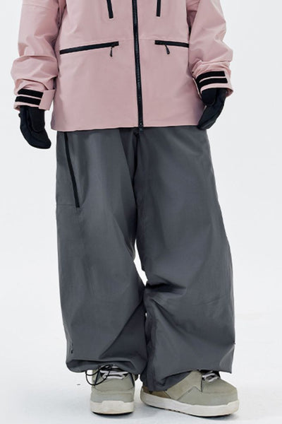 XwXwSeui Men Women Fleeced Outdoor Classic Baggy Breathproof Snowboarding Pants