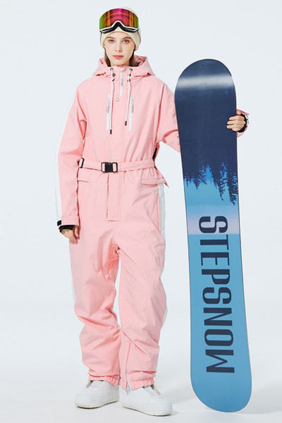 XwXwSeui Men Women Insulated Waterproof Ski Jumpsuit