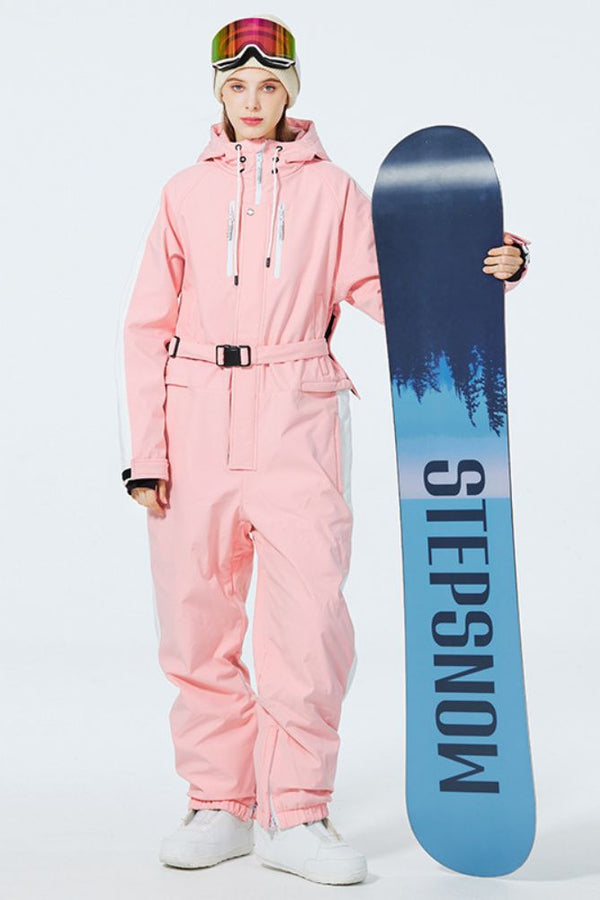 XwXwSeui Men Women Insulated Waterproof Ski Jumpsuit