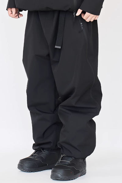 XwXwSeui Men and Women 3L Waterproof Shell Fashion Baggy Snow Pants