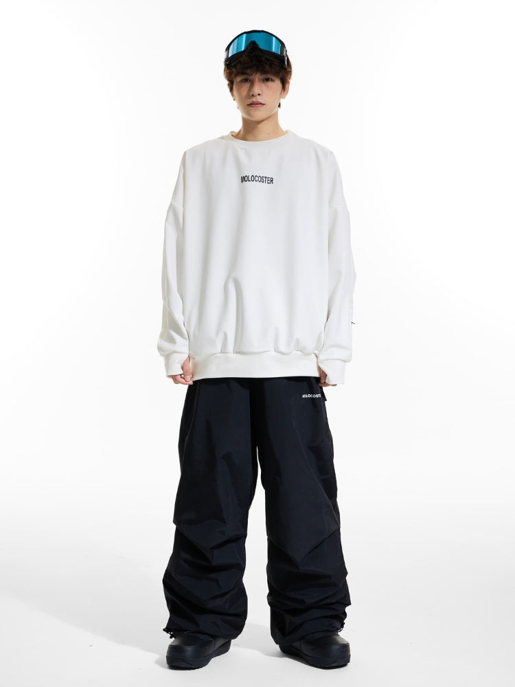 XwXwSeui Men Women 3L Fleeced Baggy Ski Pants