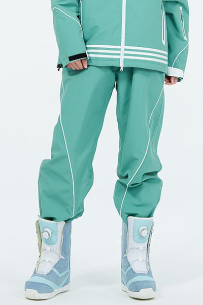 XwXwSeui Men Women Lines Insulated Ski Pants