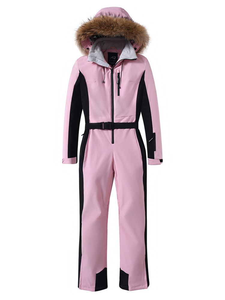 XwXwSeui Men Women Insulated Hood Ski Jumpsuits