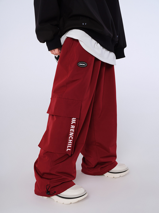 XwXwSeui Men Women Loose Style Trendy Hip-Hop Ski Pants