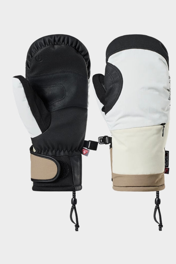 XwXwSeui Men and Women Patchwork Waterproof Long Breathproof Snow Mittens