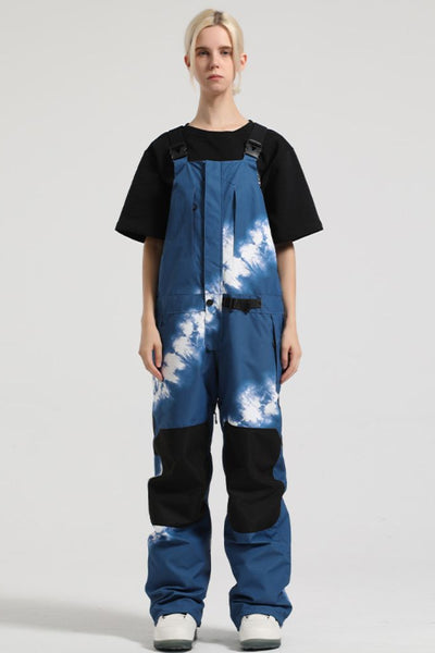 XwXwSeui Men Women Insulated Couples Adjustable Waist Baggy Ski Bibs