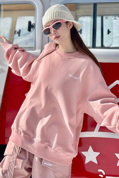 XwXwSeui Men Women Insulated Pink Rabbit Outdoor Breathable 3L Baggy Skiing Sweaters