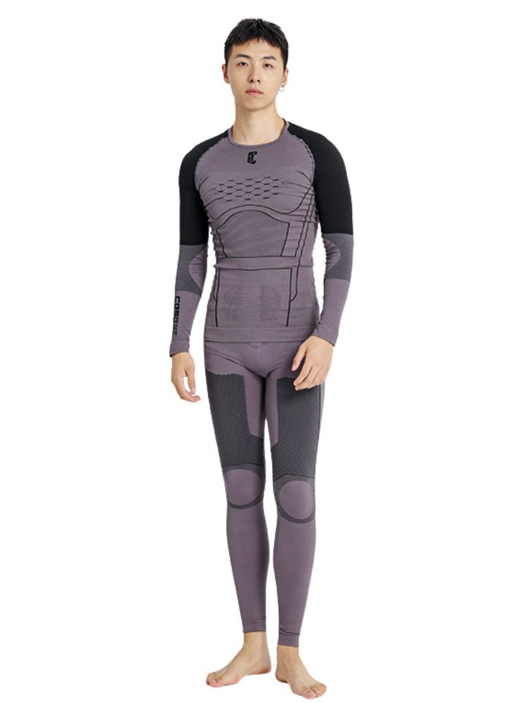 XwXwSeui Men Women Seamless Leggings Quick-drying Ski Base Layers