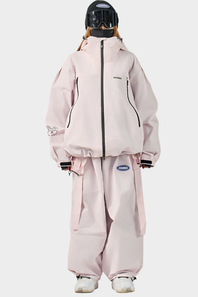 XwXwSeui Womens Mens Breathable Insulated 3L Fashion Breathable Skiing Suit