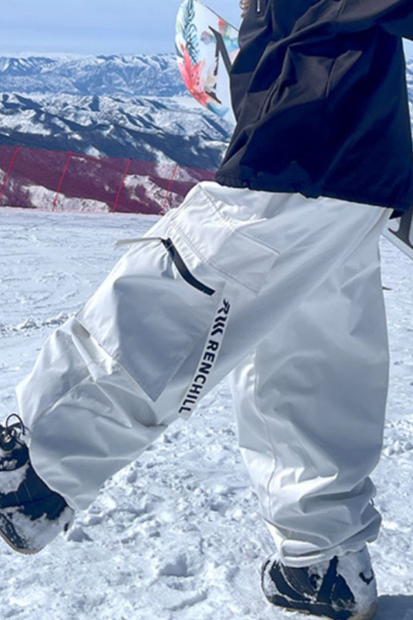 XwXwSeui Men Women Loose Style Trendy Hip-Hop Ski Pants