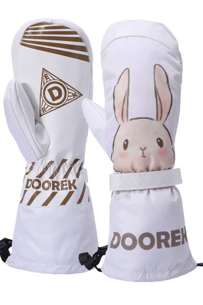 XwXwSeui Men Women Cartoon Long Snow Mittens