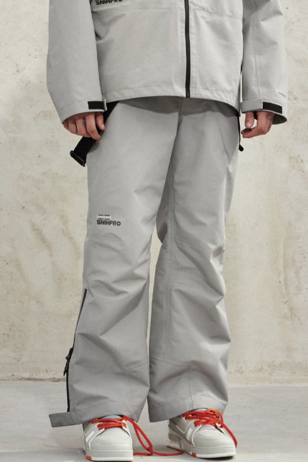 XwXwSeuin Men and Women Shell Breathable Loose Chic Waterproof Skiing Trousers