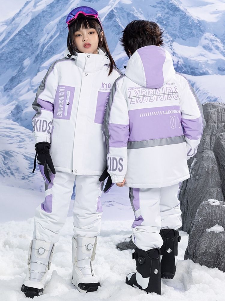 XwXwSeui Kids Reflective Insulated Snow Suits