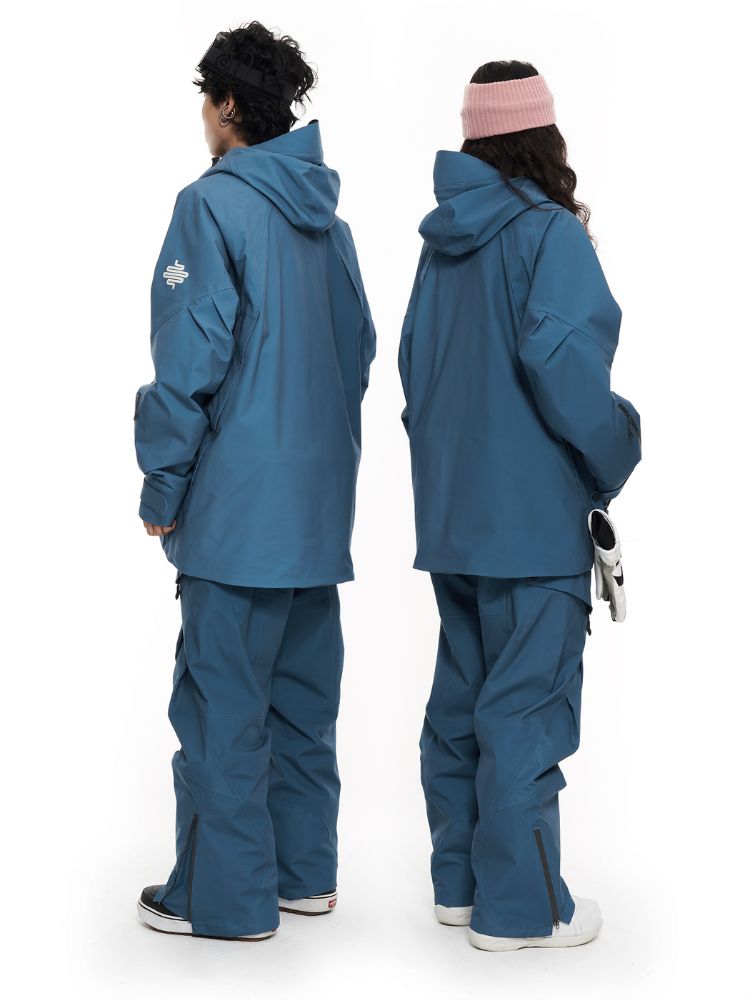 XwXwSeui Men Women Gradient Insulated Snow Suits