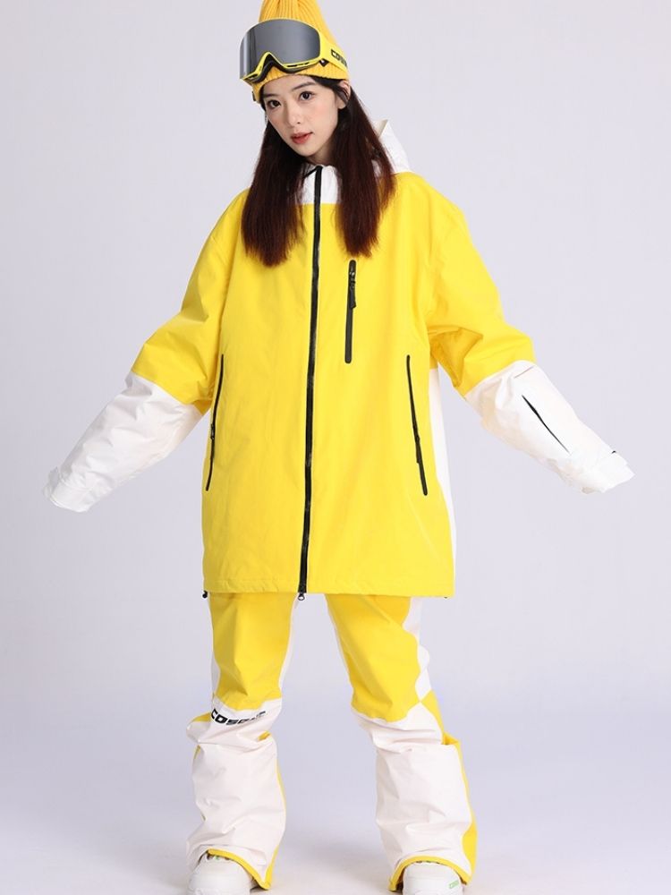 XwXwSeui Men Women Colorblock Outdoor Snow Suits