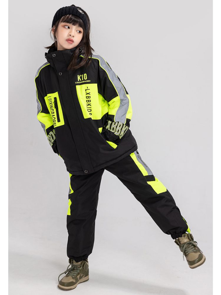 XwXwSeui Kids Reflective Insulated Snow Jacket