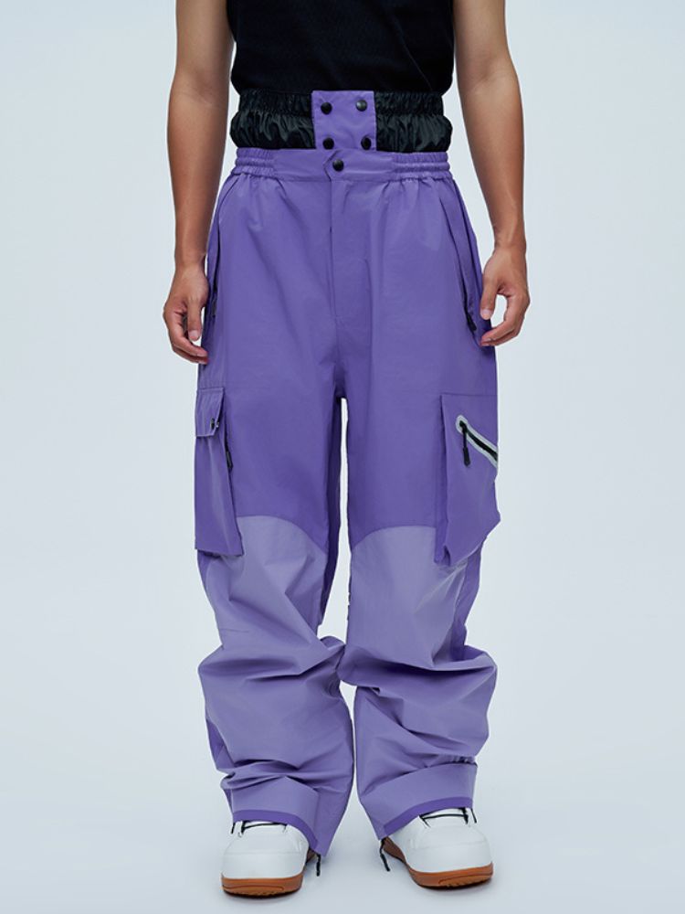 XwXwSeui Men Women 3L Shell Loose Ski Pants