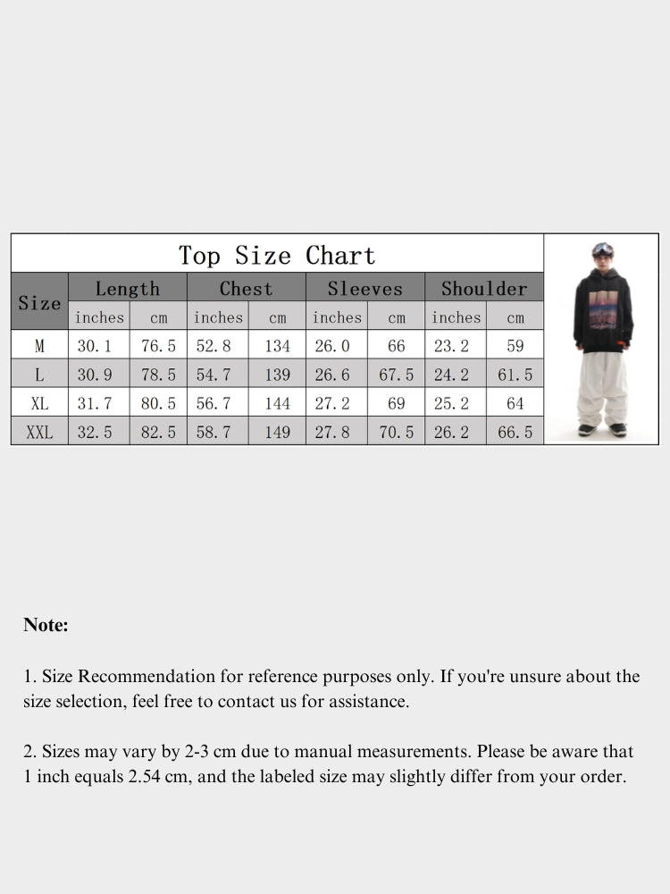 XwXwSeui Men Women Fleece Snow Mountain Ski Sweatshirt