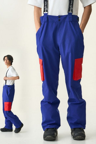 XwXwSeui Men Women 3L Ultralight Snow Bibs