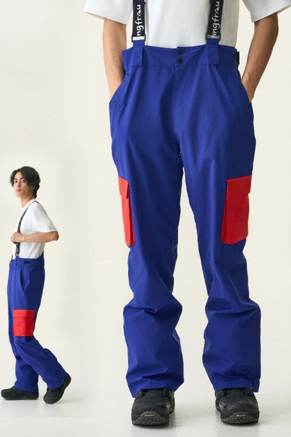 XwXwSeui Men Women 3L Ultralight Snow Bibs